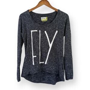 Tasc Performance Womens Long Sleeve FLY Shirt Size S Blue Thumbholes Athletic